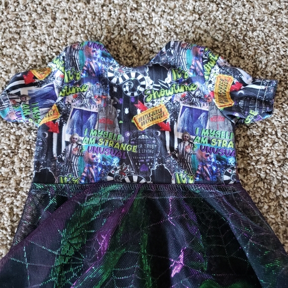 Beetlejuice Crop Top with Mesh Tail - Picture 4 of 6